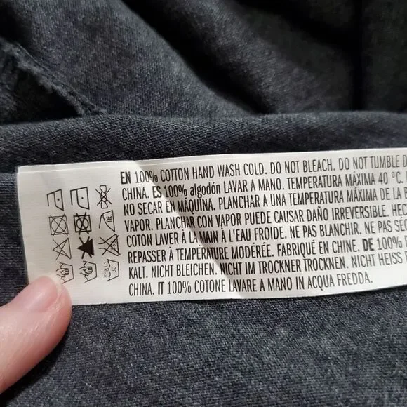 English Factory Pleated Puff Sleeve Top Blouse Size XS Gray Womens - Picture 9 of 9